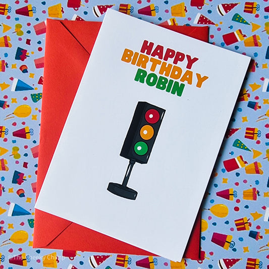 Happy Birthday traffic lights
